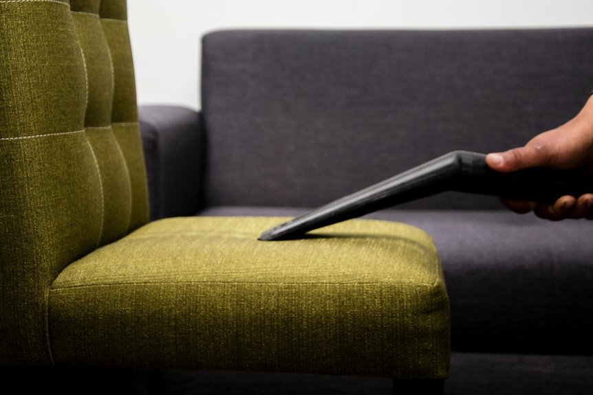 upholstery cleaning with vacuum