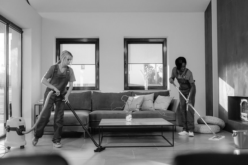 vacuuming curtains for cleaning