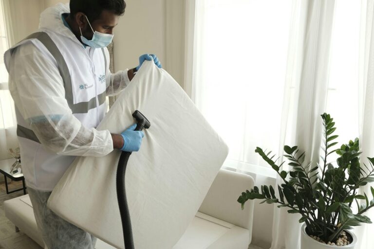 vacuuming dust from mattresses